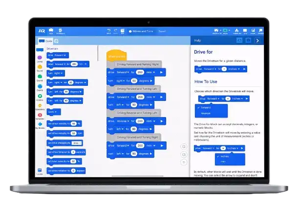 VEXcode Block Coding Interface